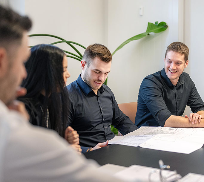 Teambesprechung Architekturbüro Kaveller